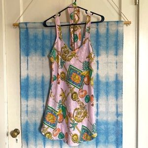 Vintage 80s Copacabana Slip Dress Petite